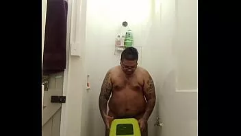 Play Vaibhav does a dick show in the outside toilet