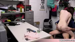 play Kleine tiener Ava Davis betrapt op winkeldiefstal en hard geneukt op camera